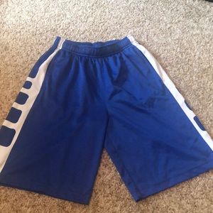 Blue Nike Dri fit basketball shorts